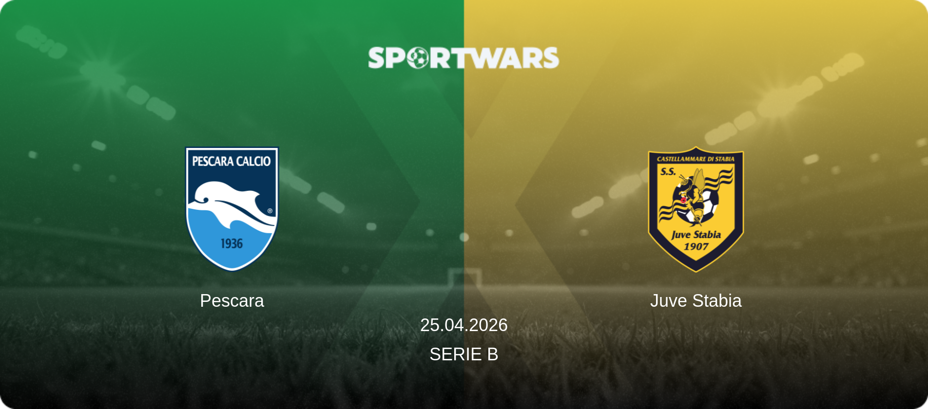 Pescara — Juve Stabia, 25.04.2026 — Serie B (match preview)