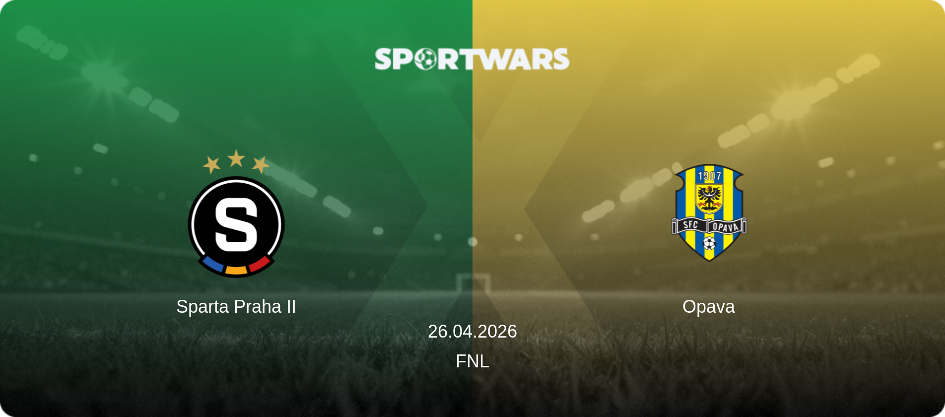 Sparta Praha II — Opava, 26.04.2026 — FNL (match preview)