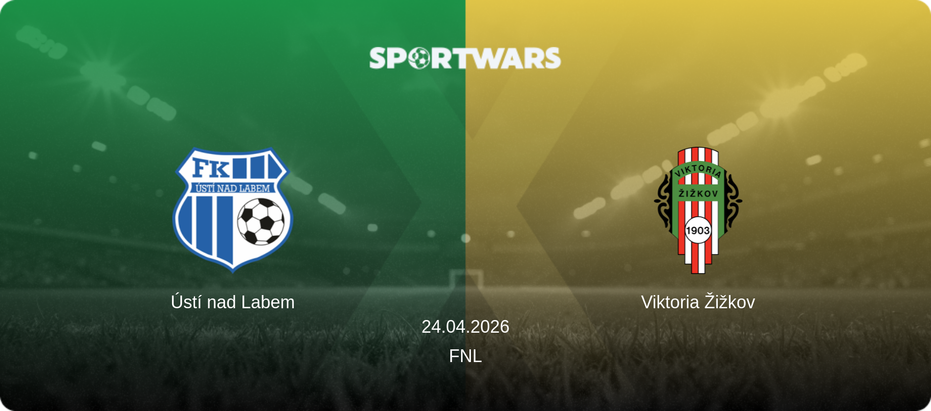 Ústí nad Labem — Viktoria Žižkov, 24.04.2026 — FNL (match preview)