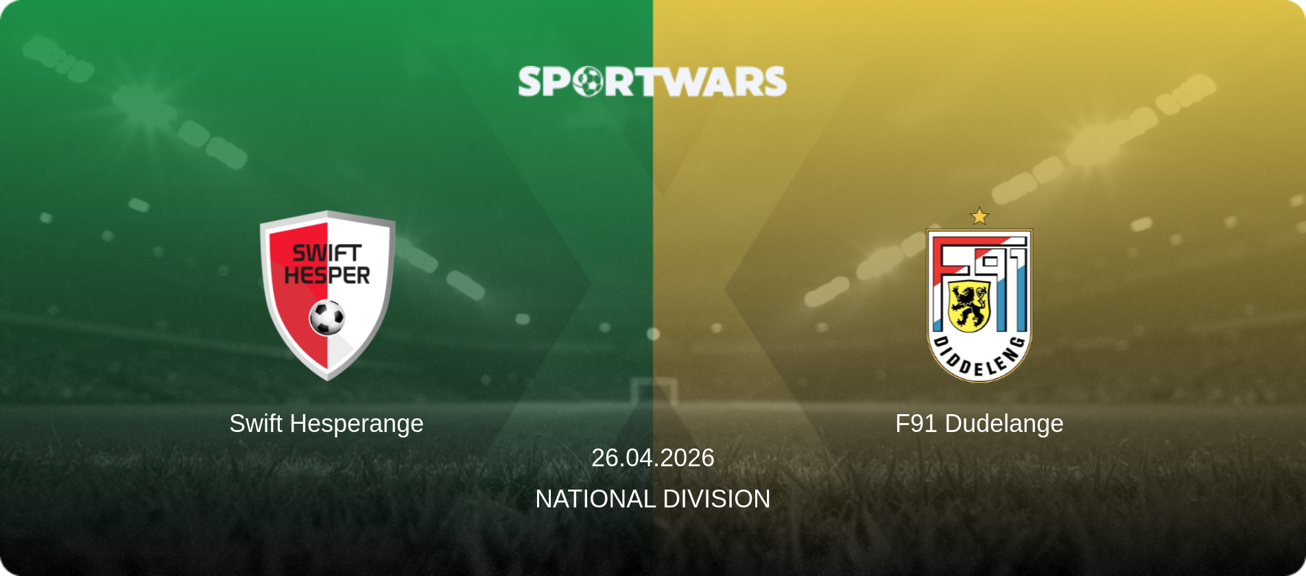 Swift Hesperange — F91 Dudelange, 26.04.2026 — National Division (match preview)