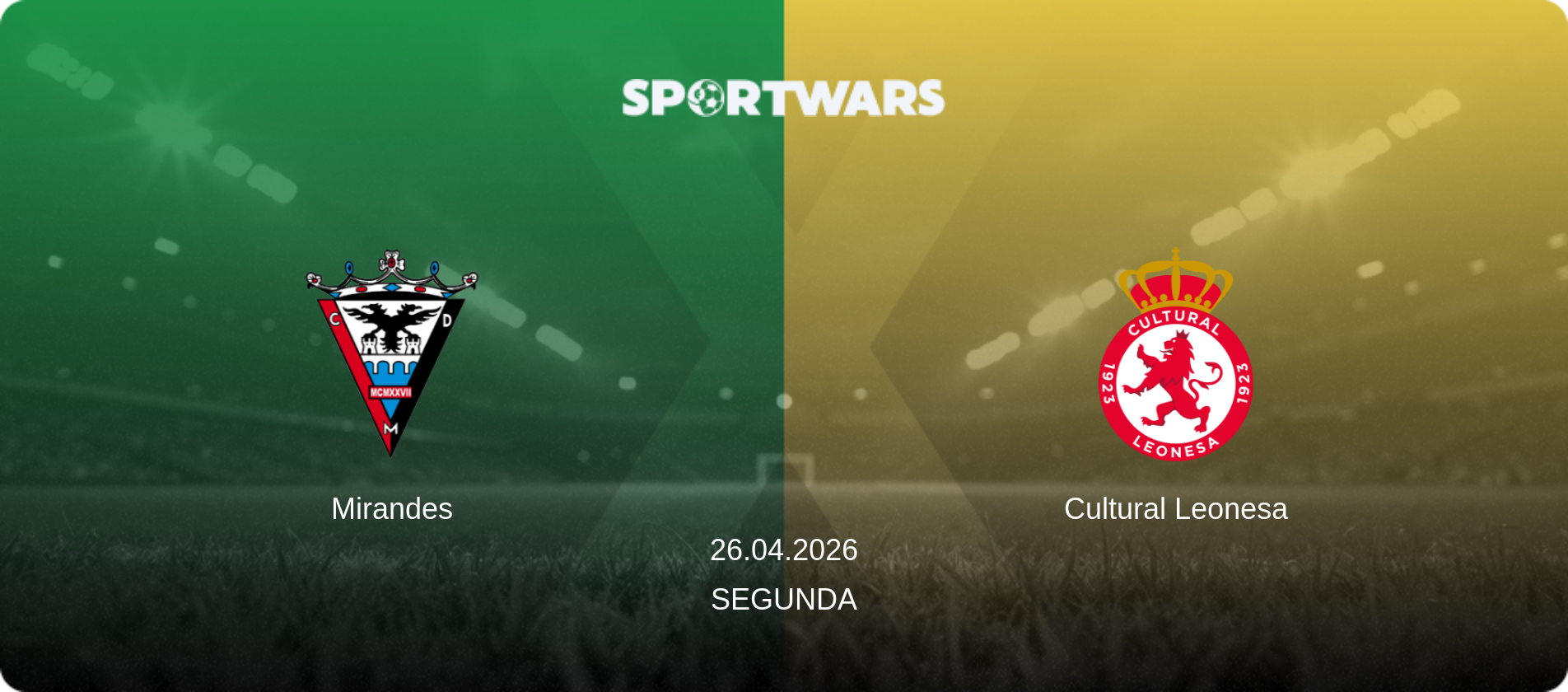 Mirandes — Cultural Leonesa, 26.04.2026 — Segunda (match preview)