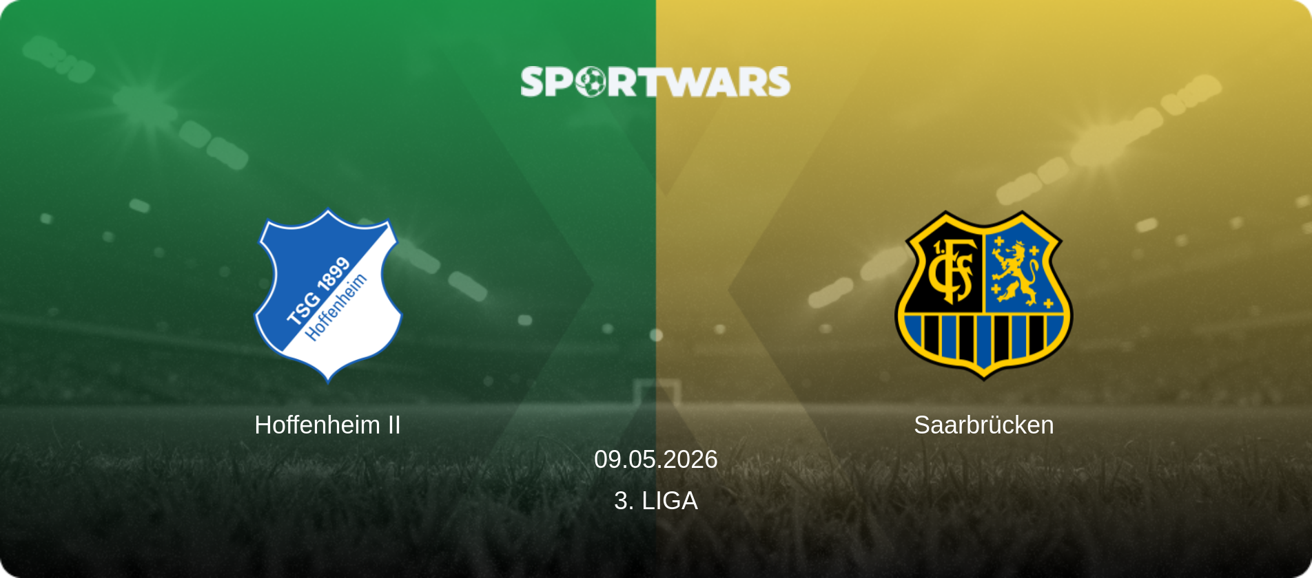 Hoffenheim II — Saarbrücken, 09.05.2026 — 3. Liga (match preview)