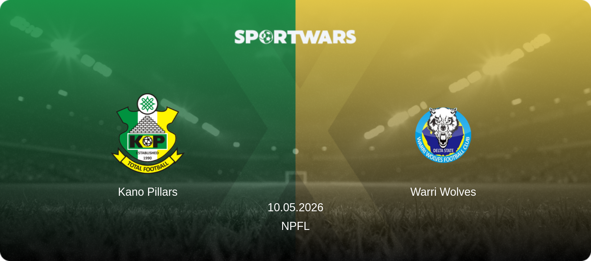 Kano Pillars — Warri Wolves, 10.05.2026 — NPFL (match preview)