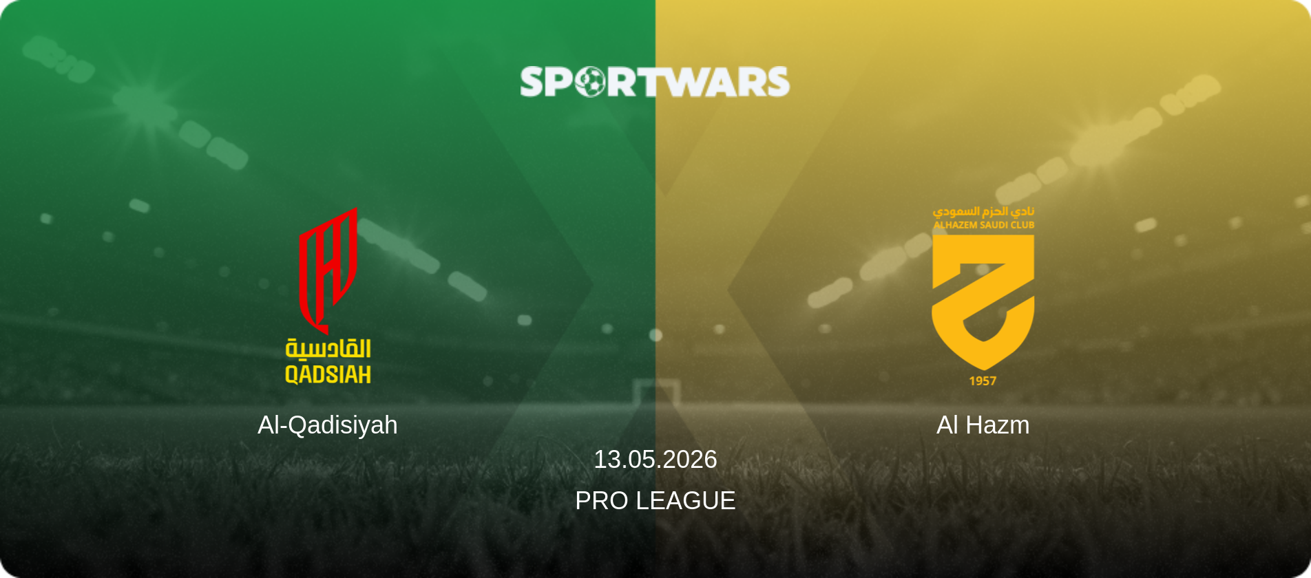 Al-Qadisiyah — Al Hazm, 13.05.2026 — Pro League (match preview)