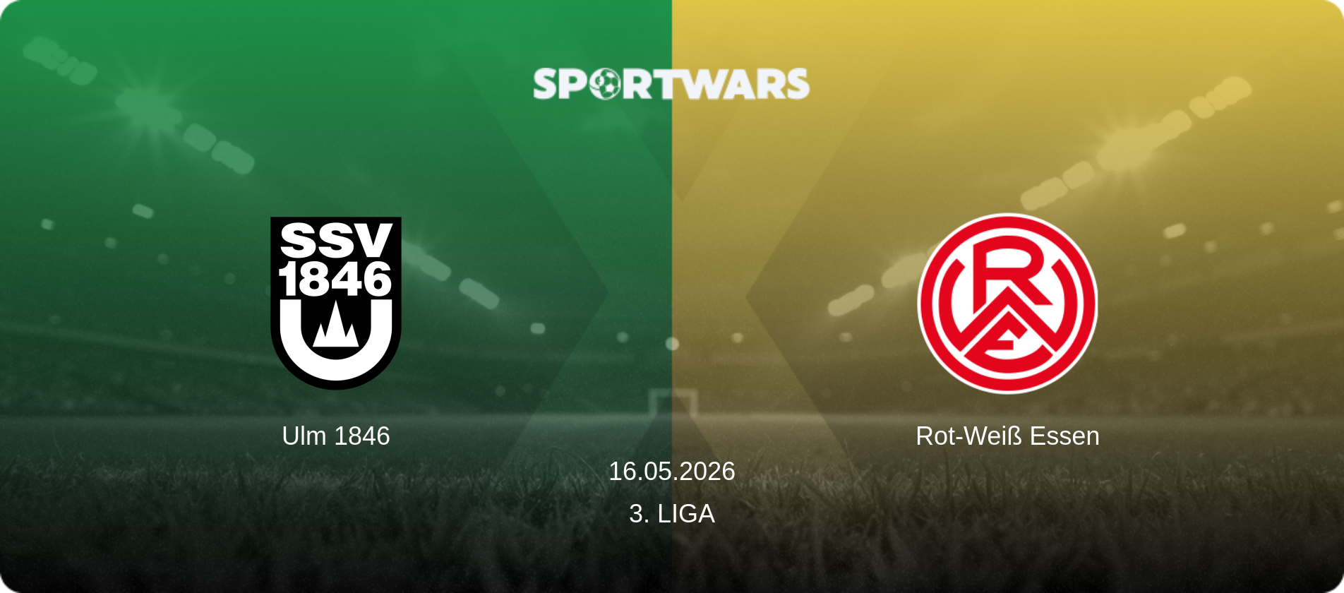 Ulm 1846 — Rot-Weiß Essen, 16.05.2026 — 3. Liga (match preview)