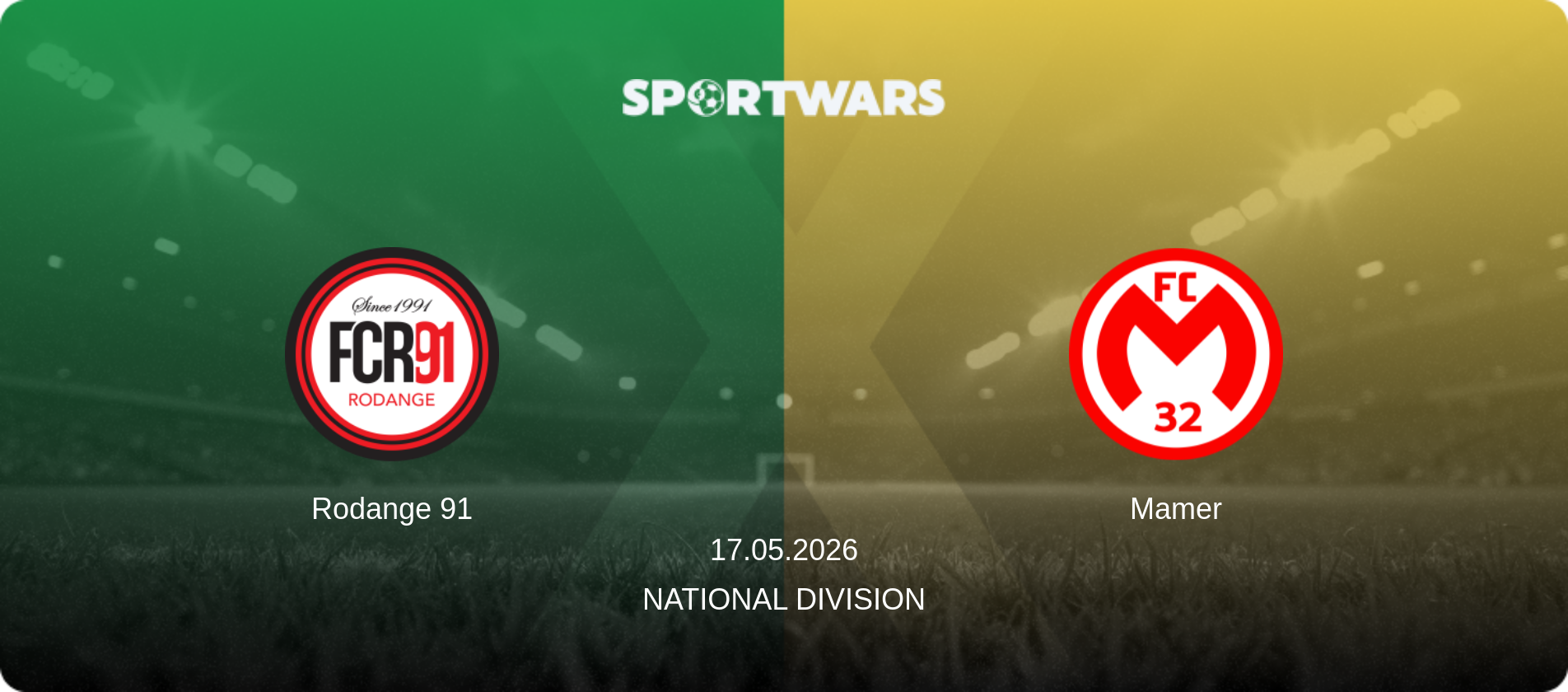 Rodange 91 — Mamer, 17.05.2026 — National Division (match preview)