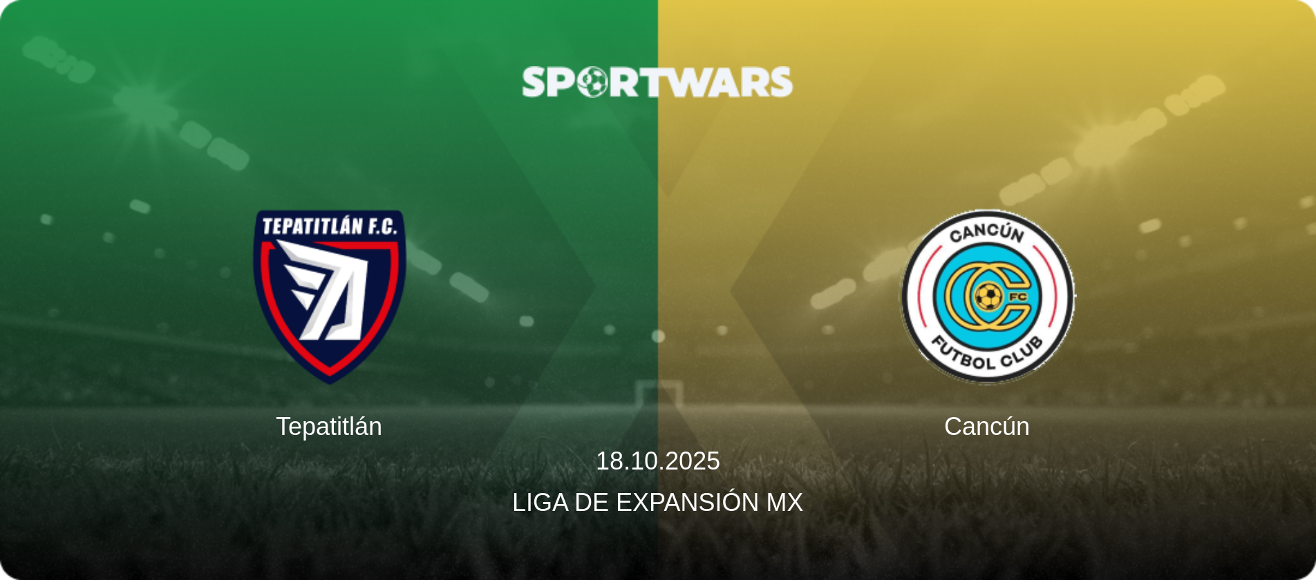 Tepatitlán — Cancún, 18.10.2025 — Liga de Expansión MX (match preview)