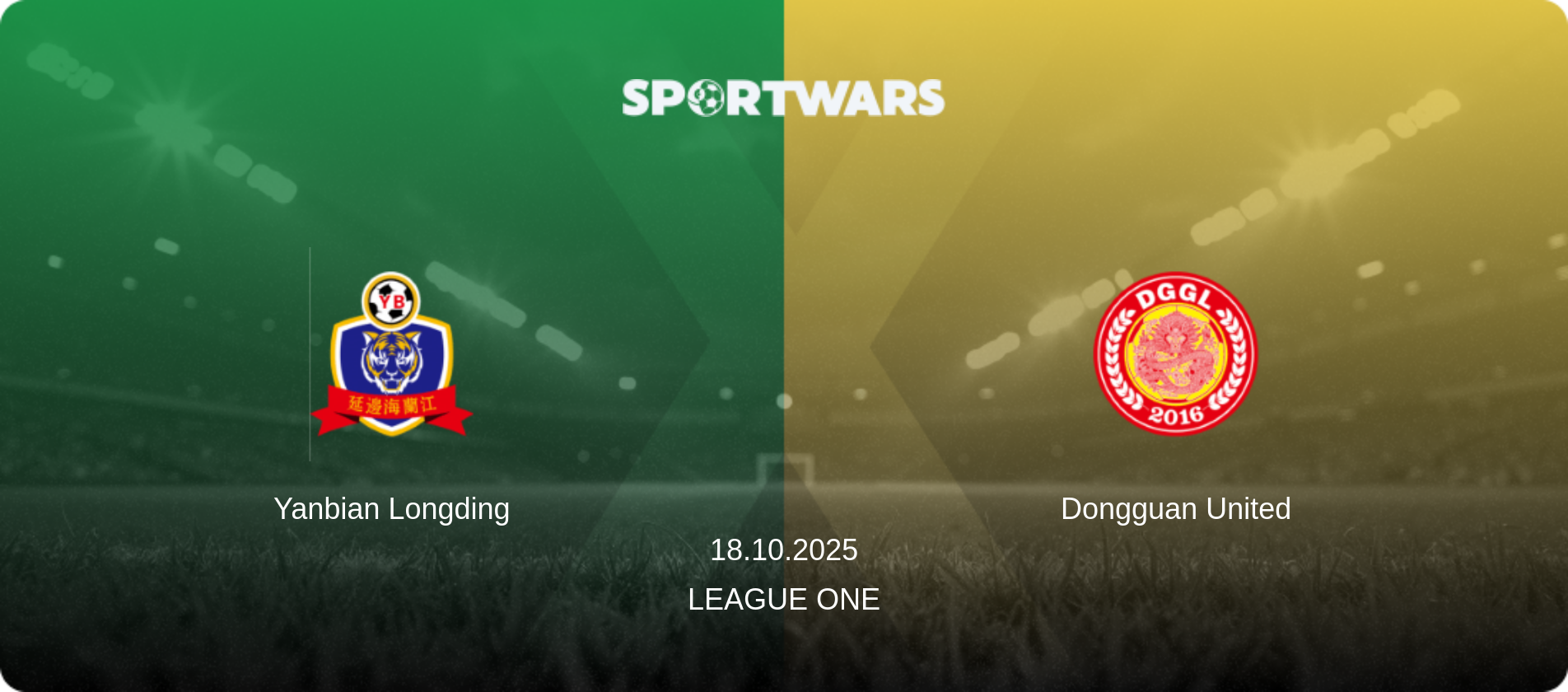 Yanbian Longding — Dongguan United, 18.10.2025 — League One (match preview)