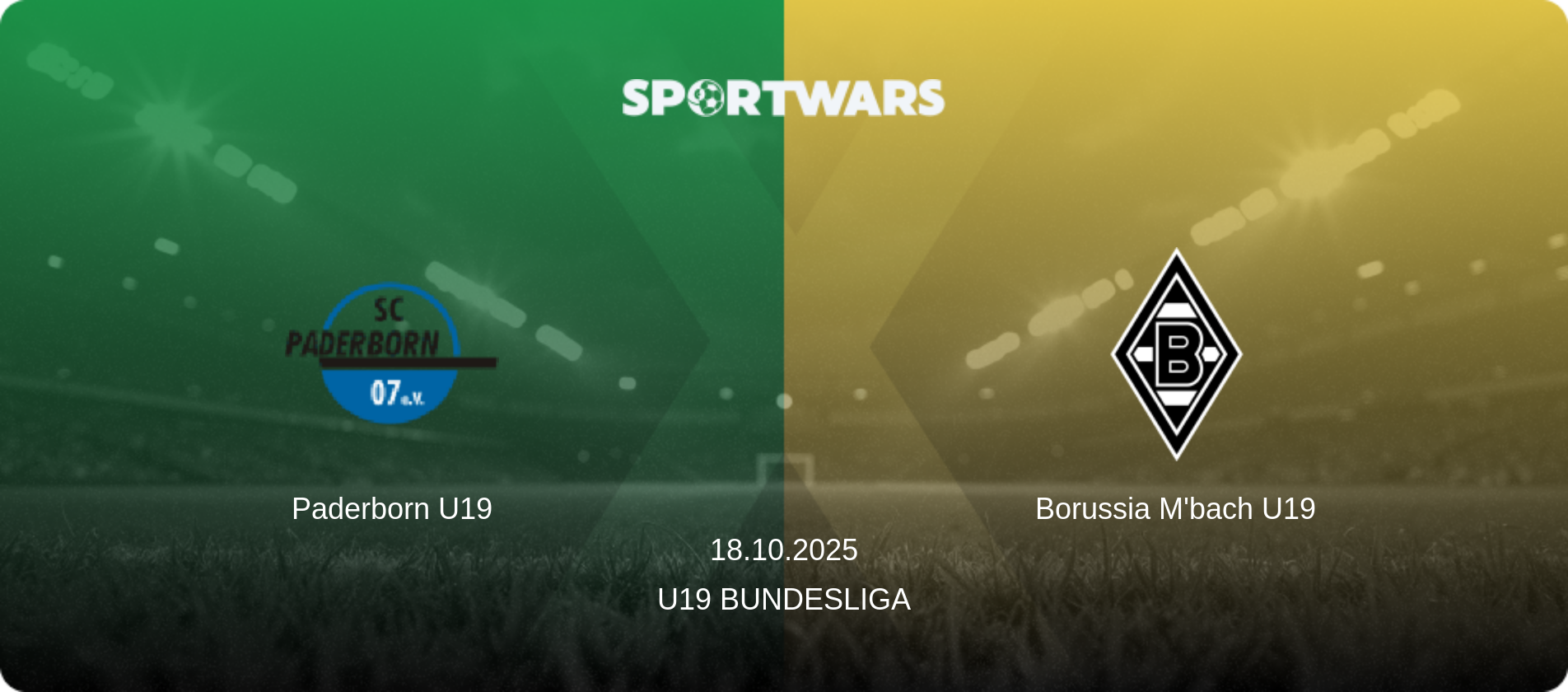 Paderborn U19 — Borussia M'bach U19, 18.10.2025 — U19 Bundesliga (match preview)