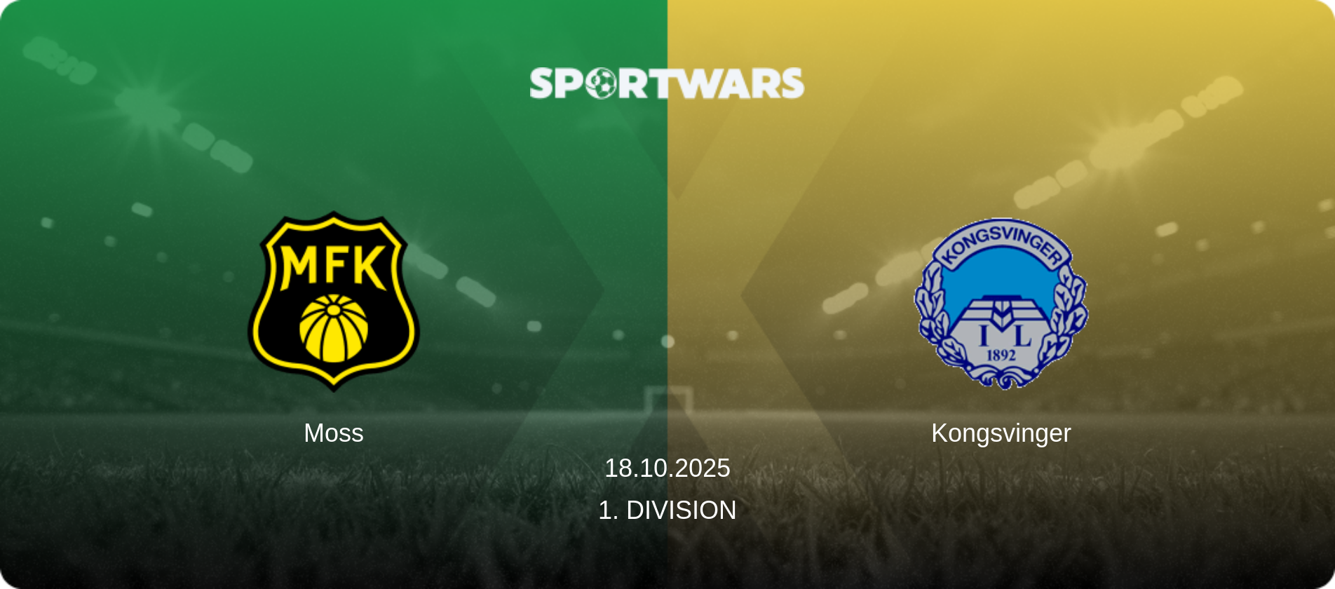 Moss — Kongsvinger, 18.10.2025 — 1. Division (match preview)