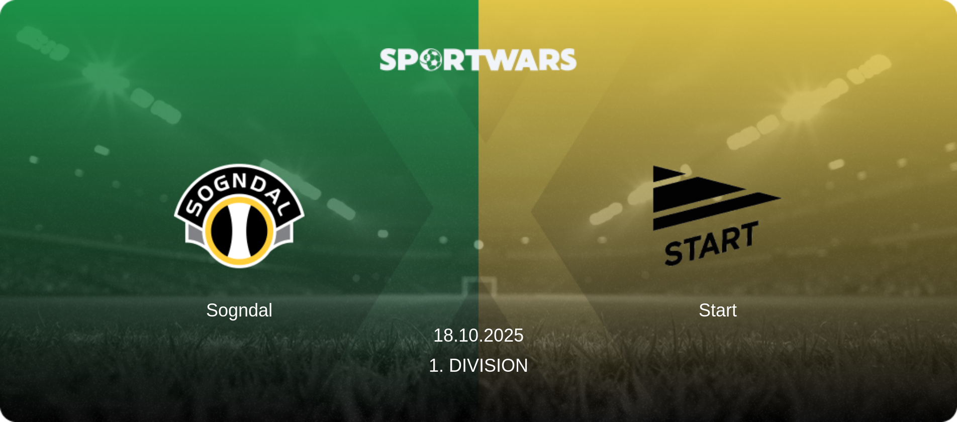 Sogndal — Start, 18.10.2025 — 1. Division (match preview)