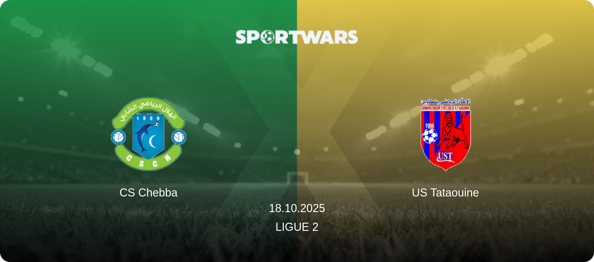 CS Chebba — US Tataouine, 18.10.2025 — Ligue 2 (match preview)