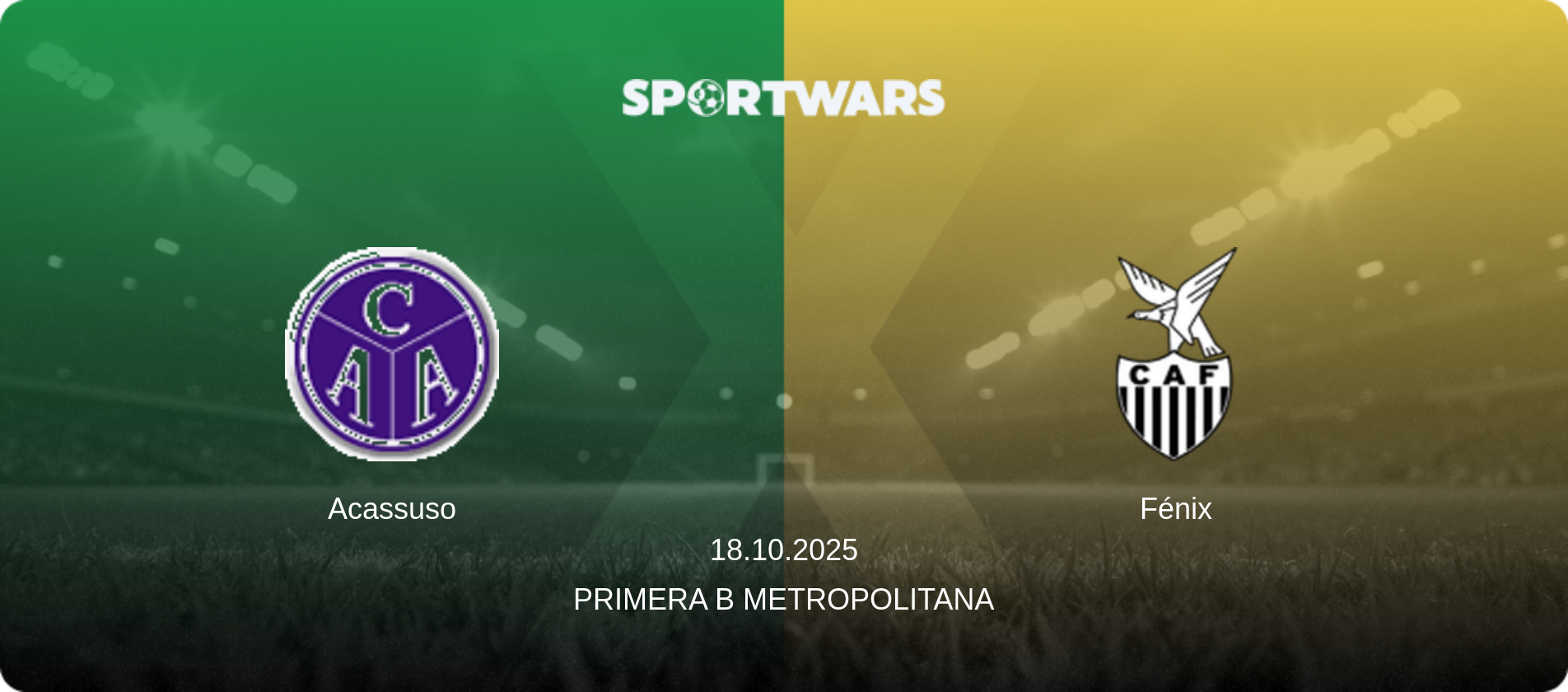 Acassuso — Fénix, 18.10.2025 — Primera B Metropolitana (match preview)