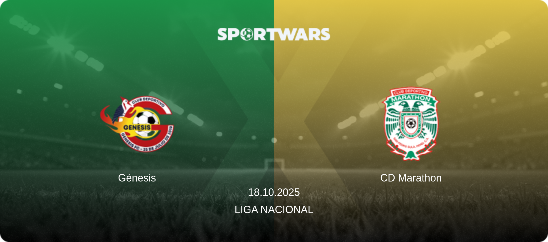 Génesis — CD Marathon, 18.10.2025 — Liga Nacional (match preview)