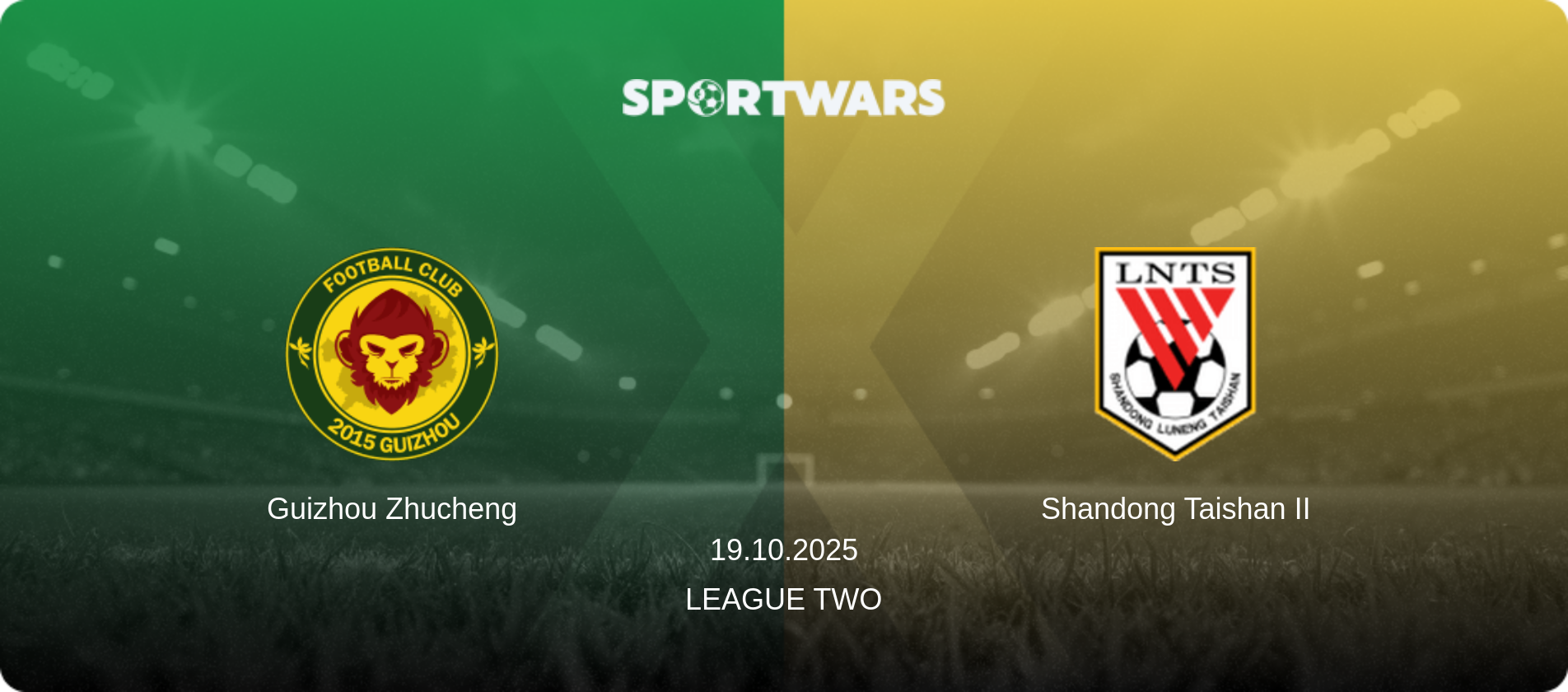 Guizhou Zhucheng — Shandong Taishan II, 19.10.2025 — League Two (match preview)