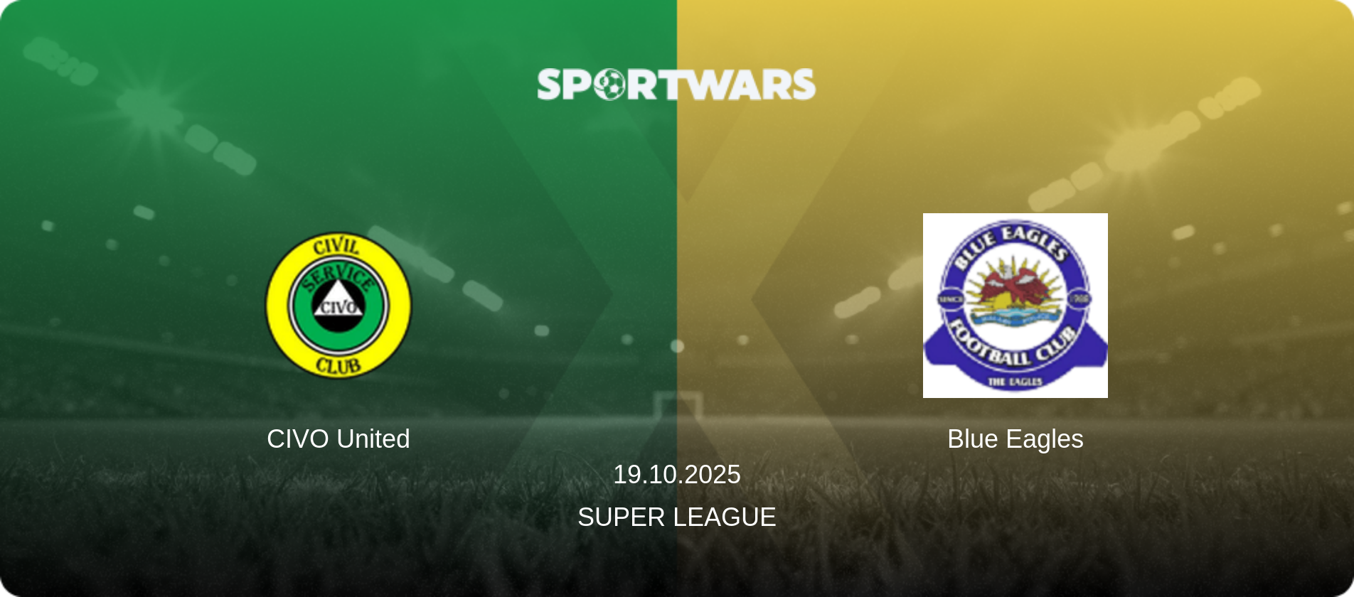 CIVO United — Blue Eagles, 19.10.2025 — Super League (match preview)