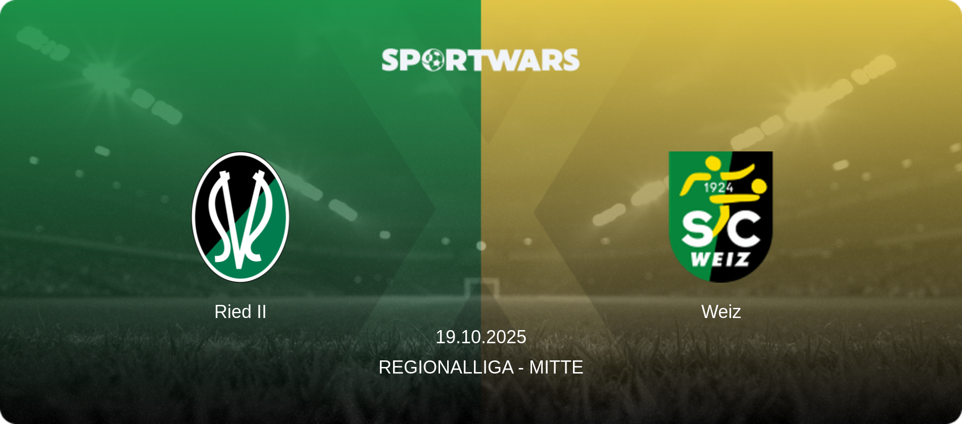 Ried II — Weiz, 19.10.2025 — Regionalliga - Mitte (match preview)