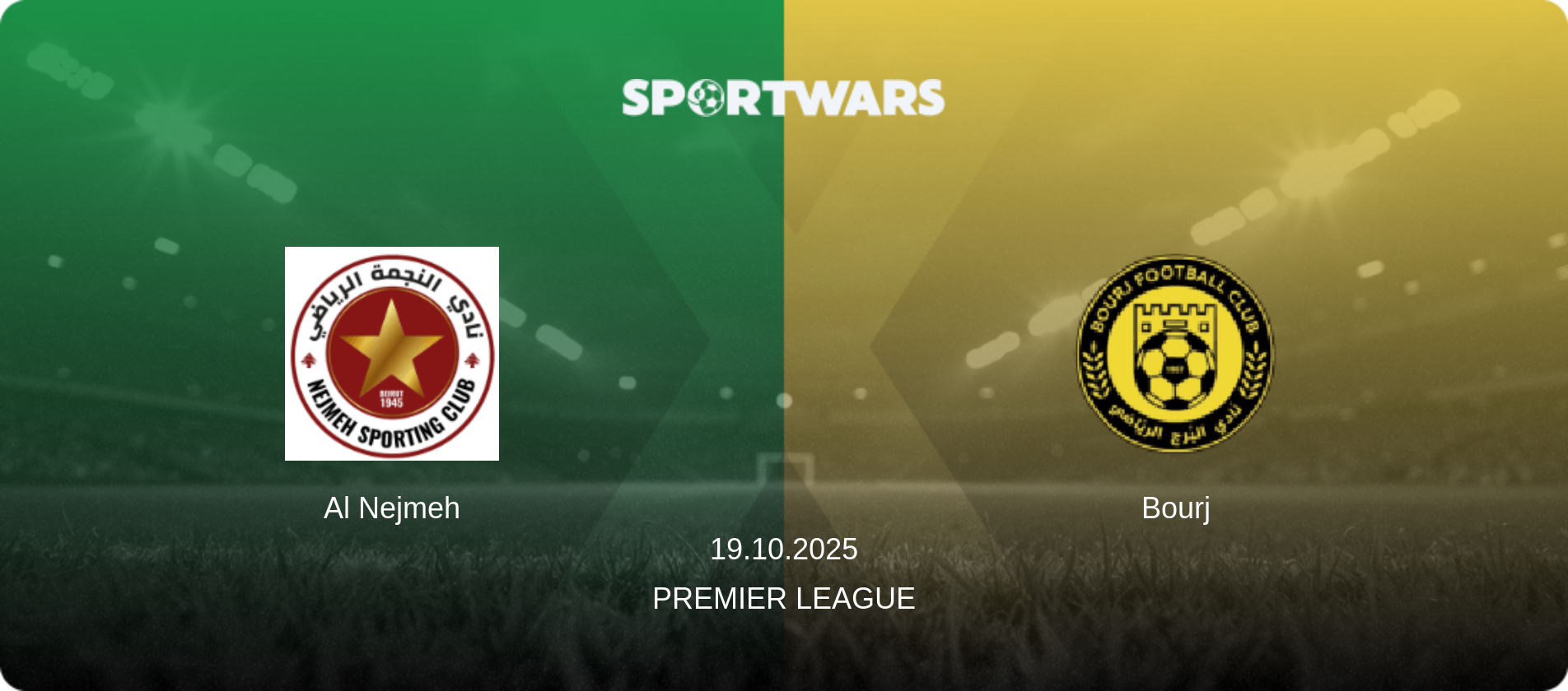 Al Nejmeh — Bourj, 19.10.2025 — Premier League (match preview)