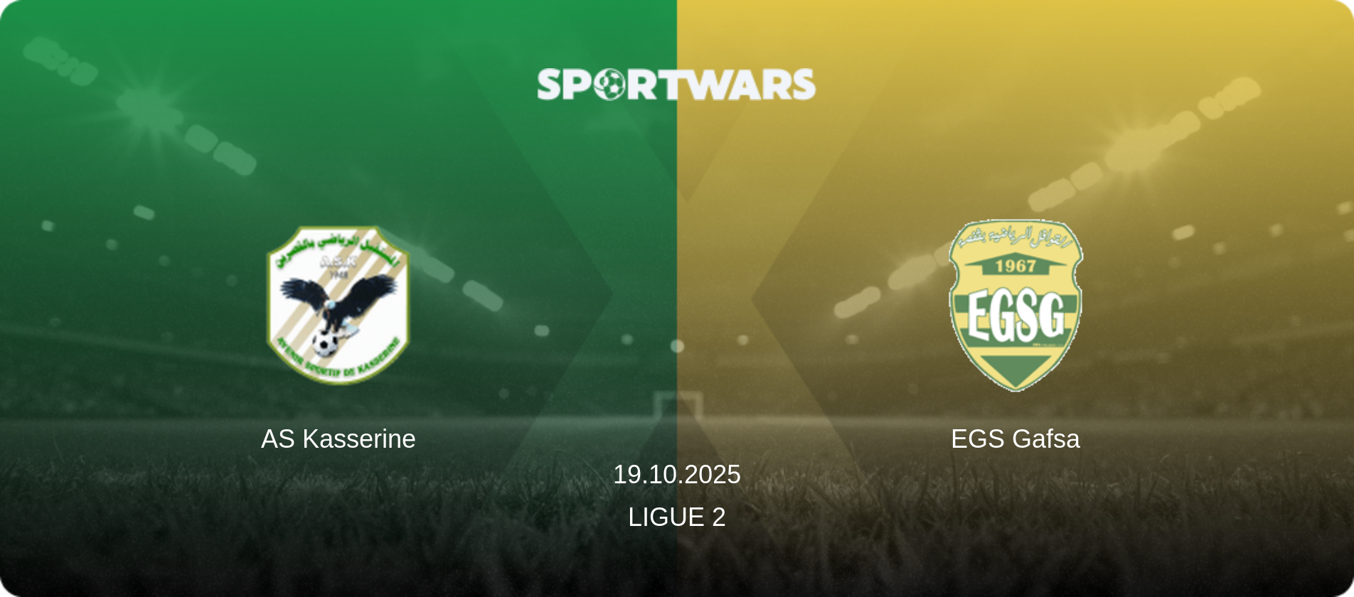 AS Kasserine — EGS Gafsa, 19.10.2025 — Ligue 2 (match preview)