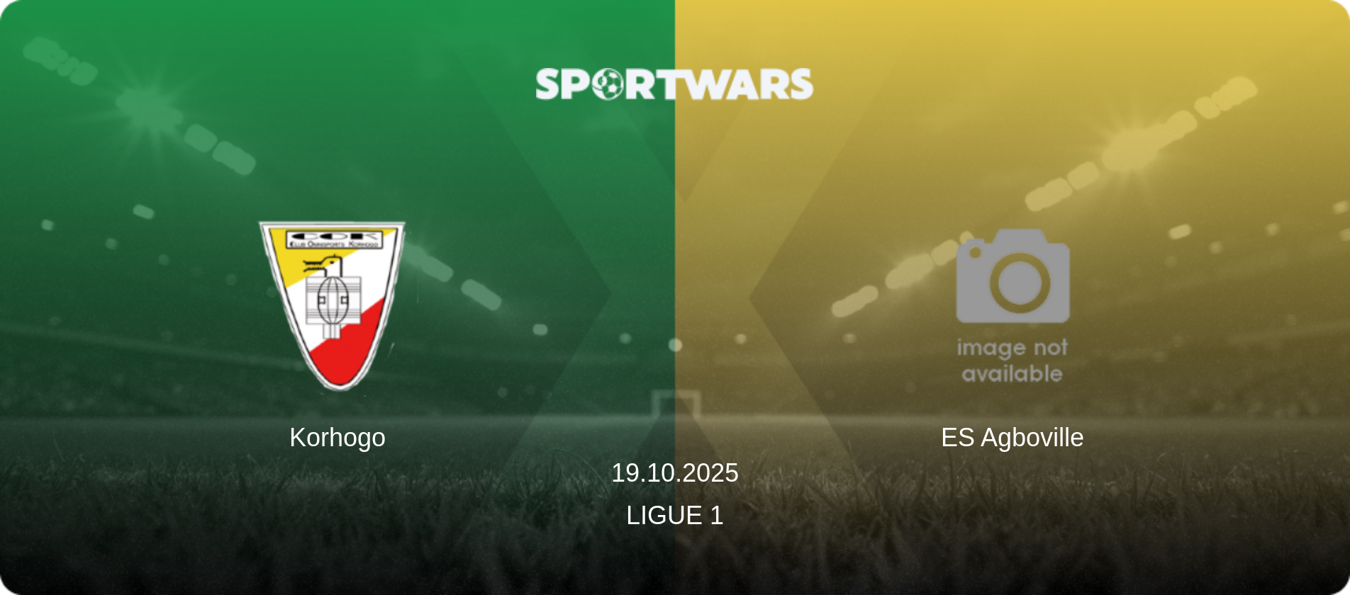 Korhogo — ES Agboville, 19.10.2025 — Ligue 1 (match preview)