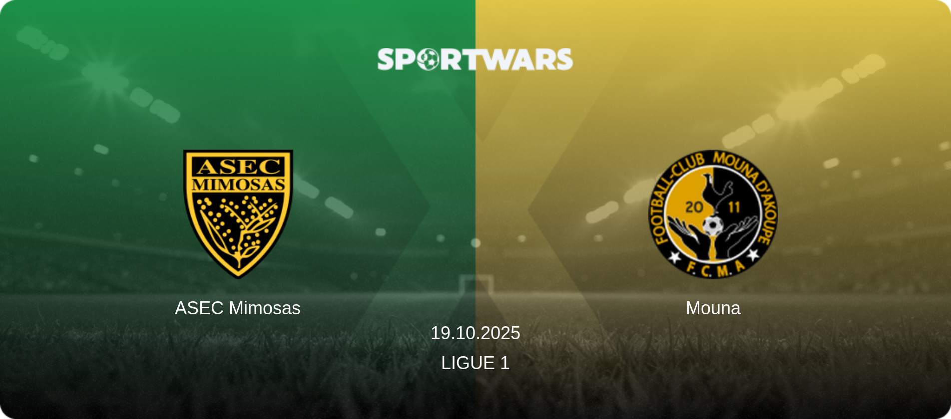 ASEC Mimosas — Mouna, 19.10.2025 — Ligue 1 (match preview)