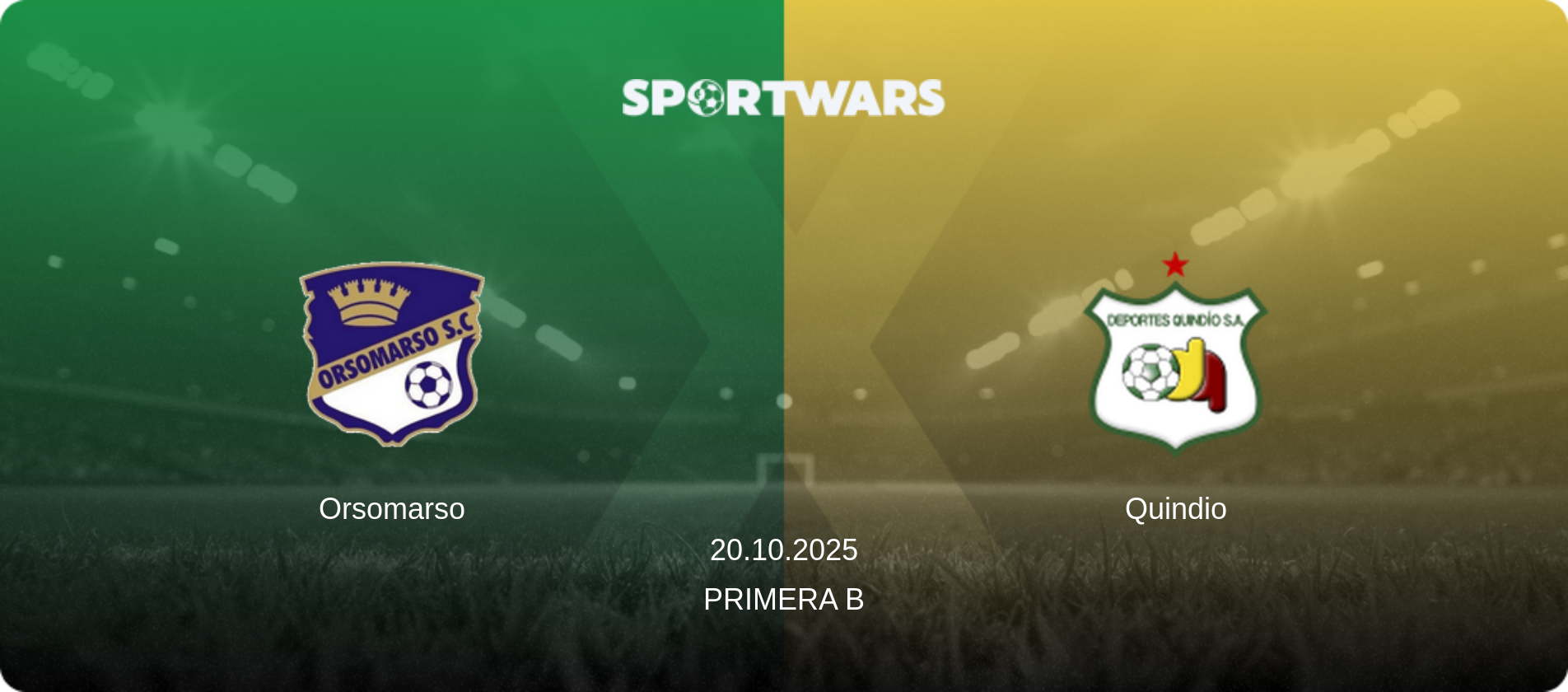 Orsomarso — Quindio, 20.10.2025 — Primera B (match preview)