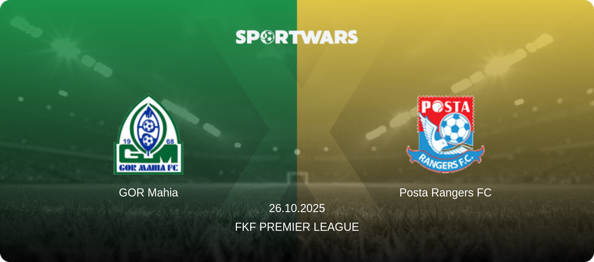 GOR Mahia — Posta Rangers FC, 26.10.2025 — FKF Premier League (match preview)