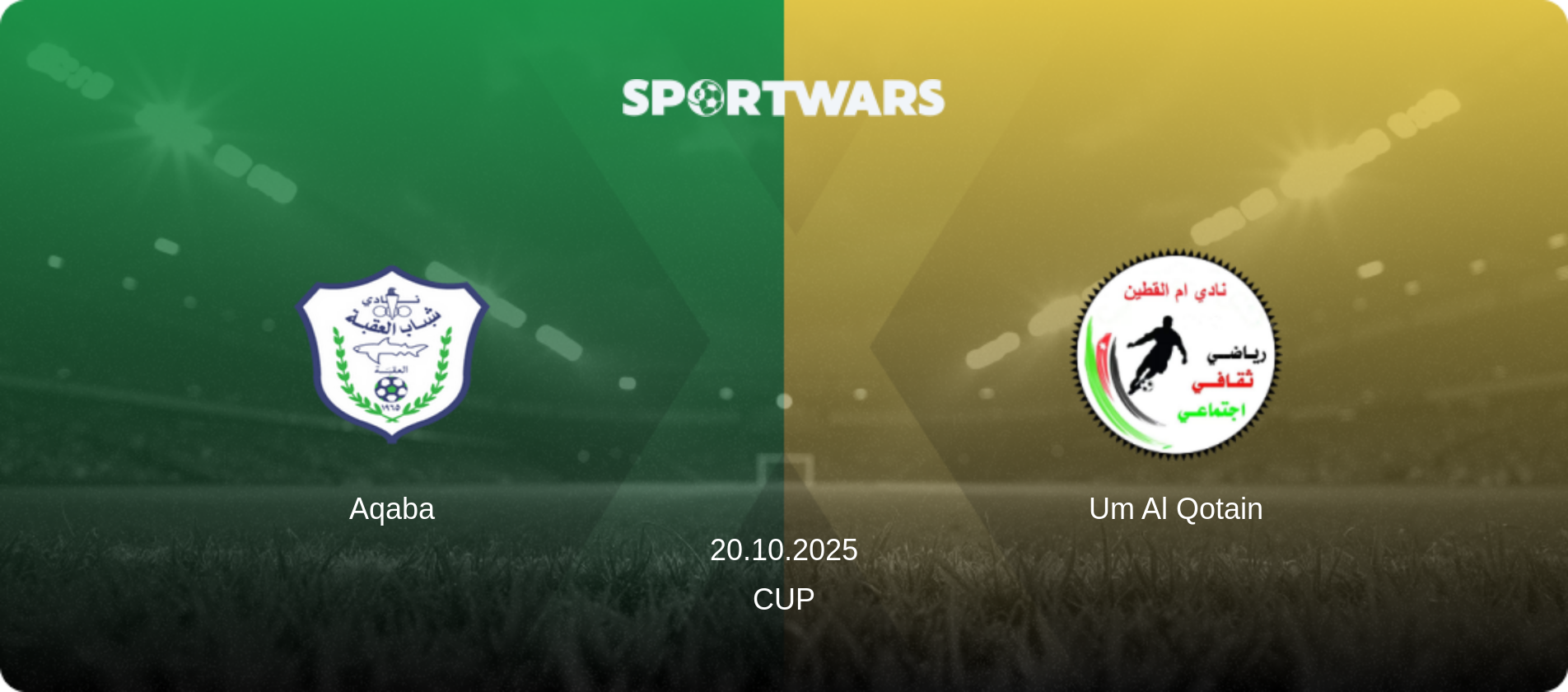 Aqaba — Um Al Qotain, 20.10.2025 — Cup (match preview)