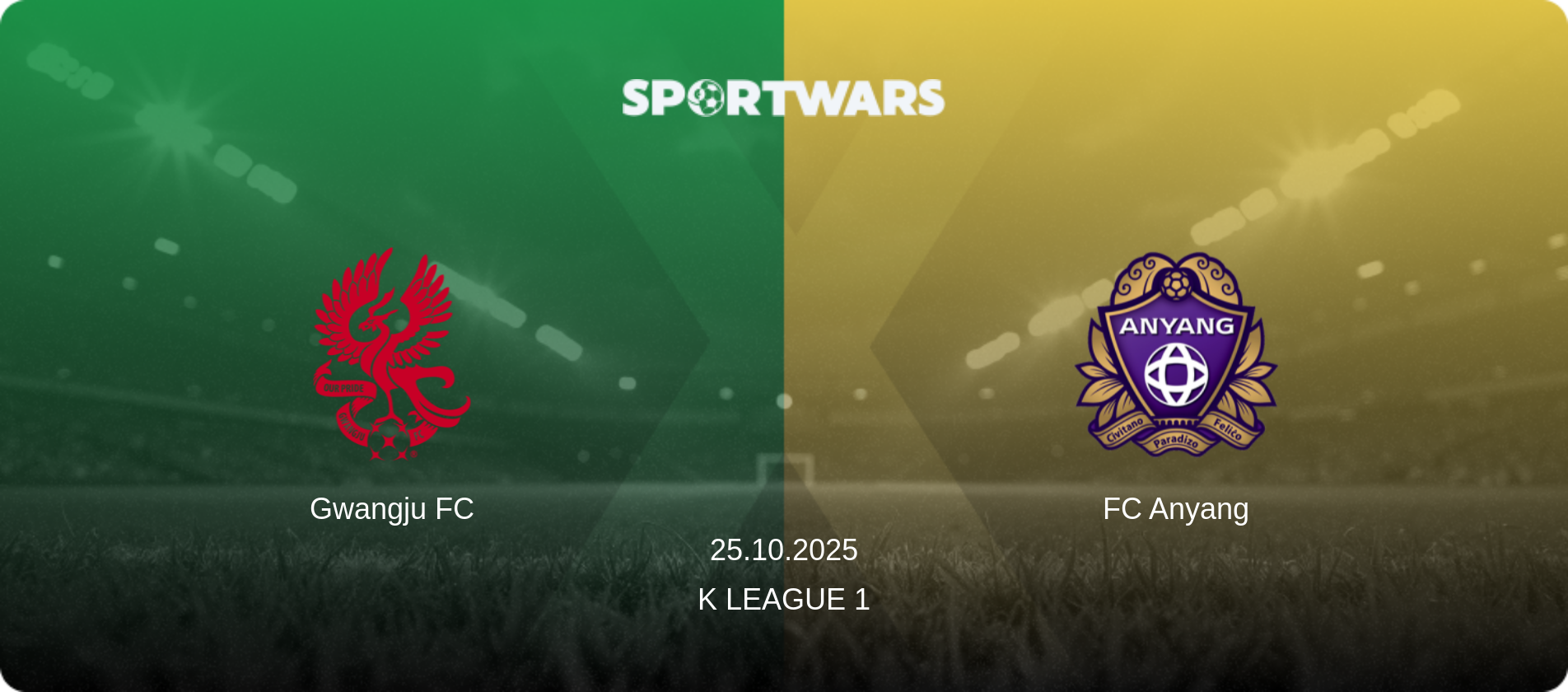 Gwangju FC — FC Anyang, 25.10.2025 — K League 1 (match preview)