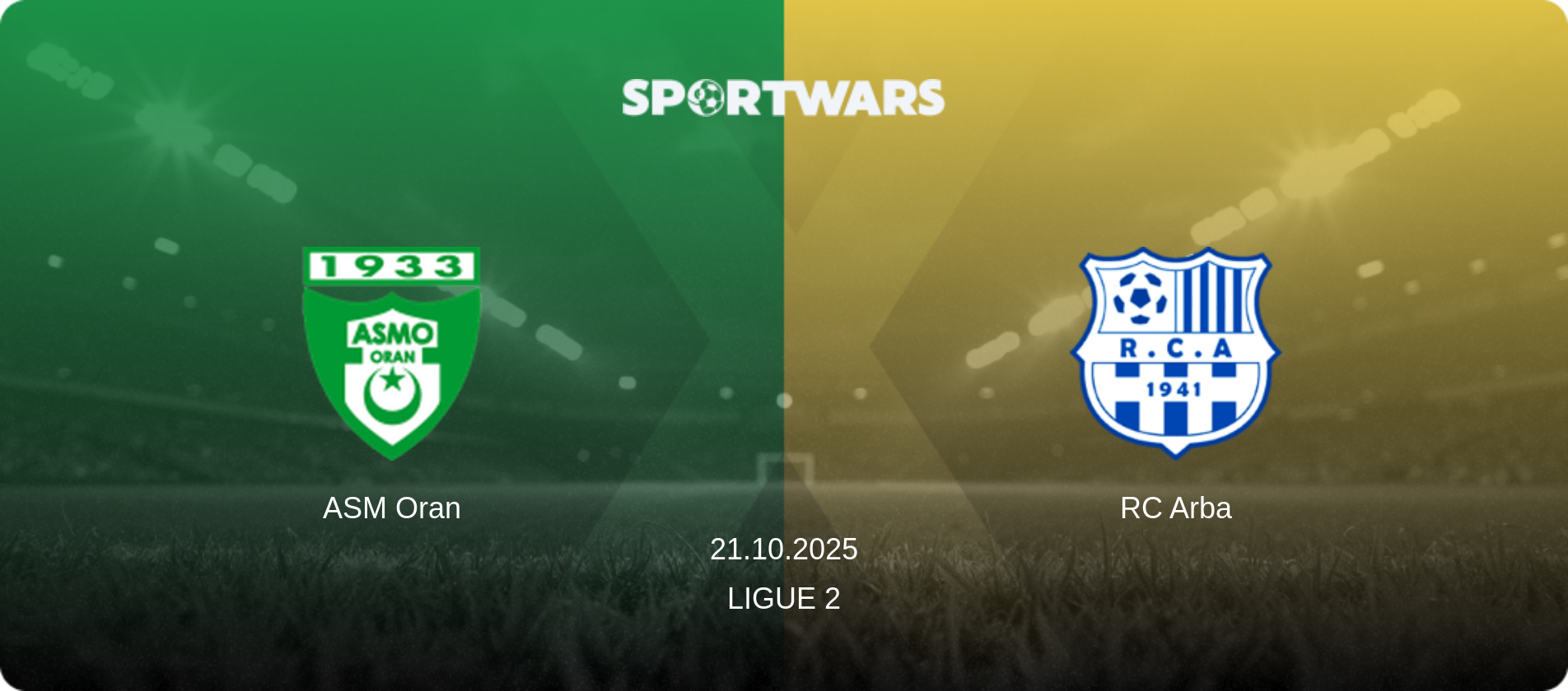ASM Oran — RC Arba, 21.10.2025 — Ligue 2 (match preview)