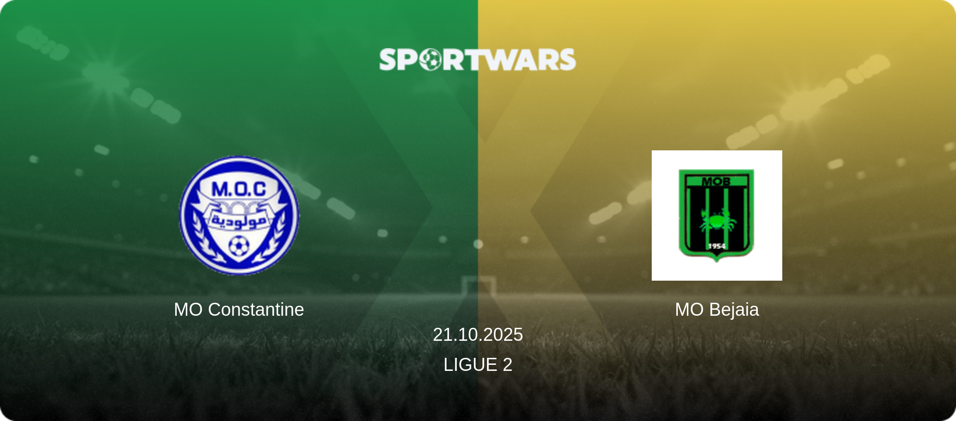 MO Constantine — MO Bejaia, 21.10.2025 — Ligue 2 (match preview)