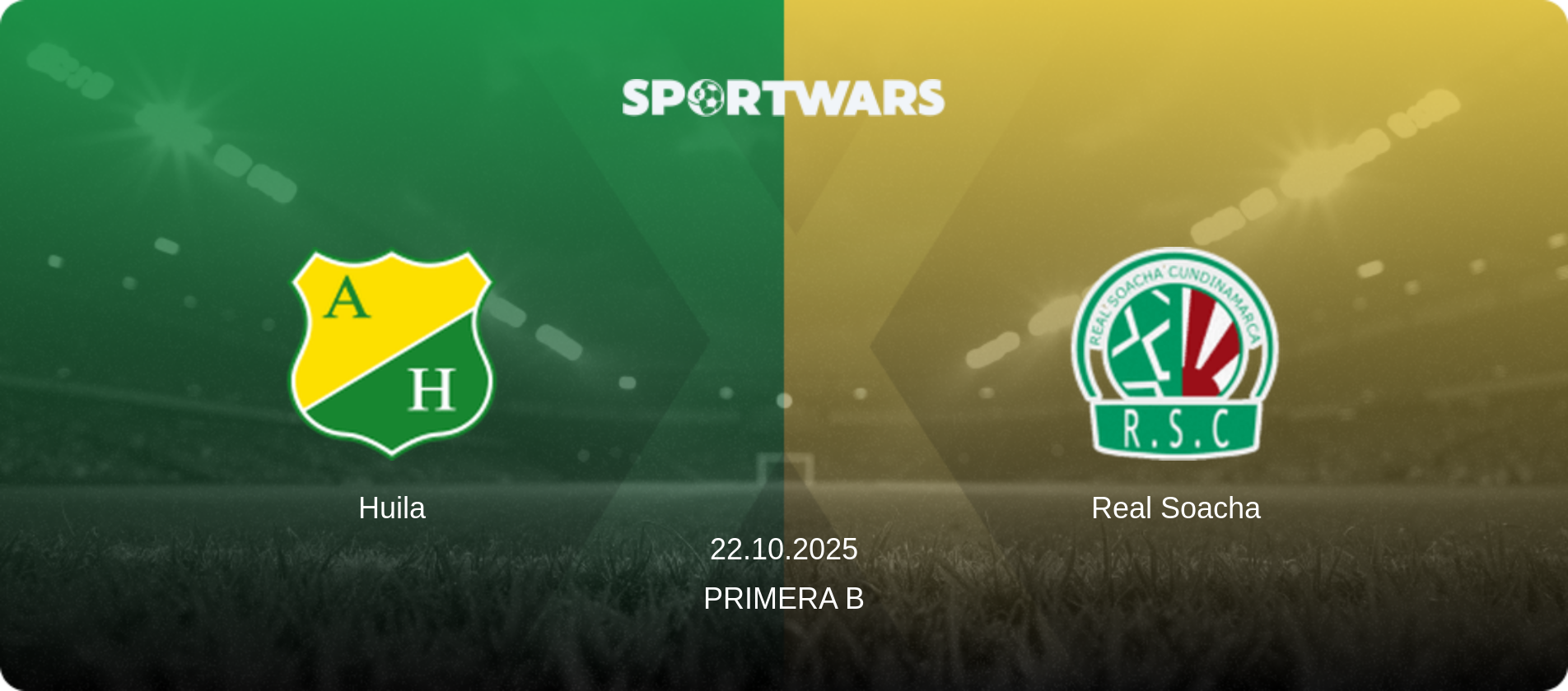 Huila — Real Soacha, 22.10.2025 — Primera B (match preview)