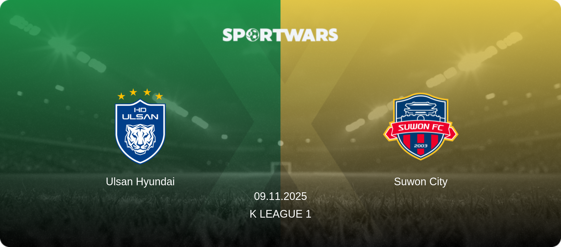 Ulsan Hyundai — Suwon City, 09.11.2025 — K League 1 (match preview)