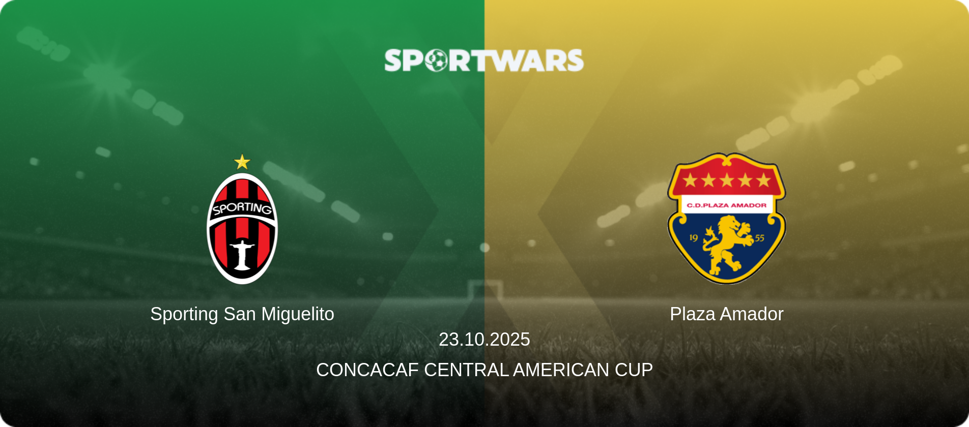 Sporting San Miguelito — Plaza Amador, 23.10.2025 — Concacaf Central American Cup (match preview)