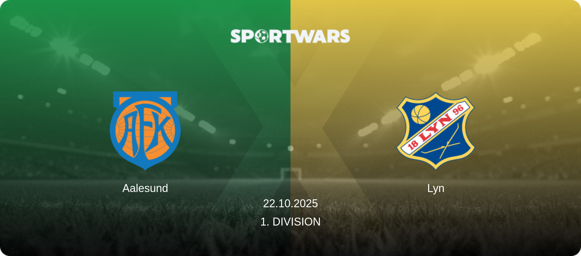Aalesund — Lyn, 22.10.2025 — 1. Division (match preview)