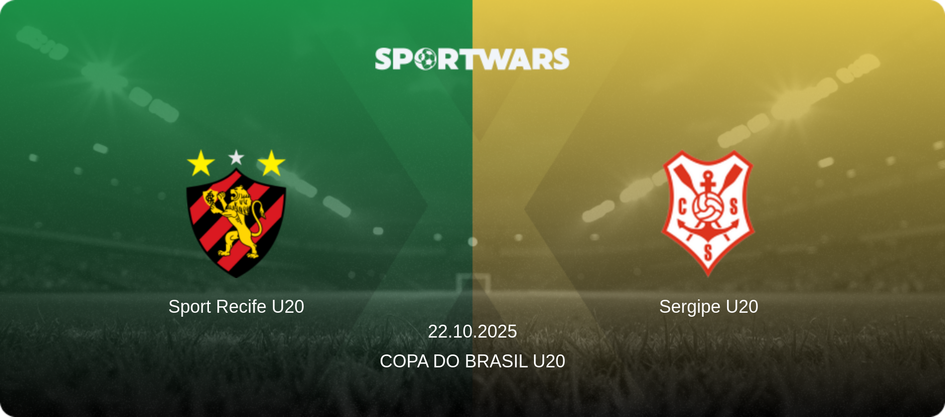 Sport Recife U20 — Sergipe U20, 22.10.2025 — Copa do Brasil U20 (match preview)