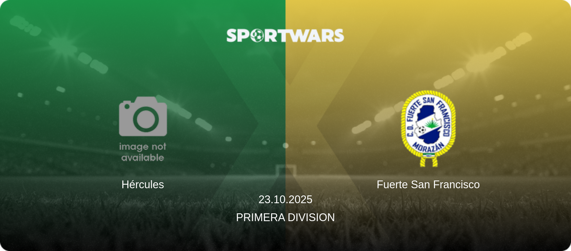 Hércules — Fuerte San Francisco, 23.10.2025 — Primera Division (match preview)