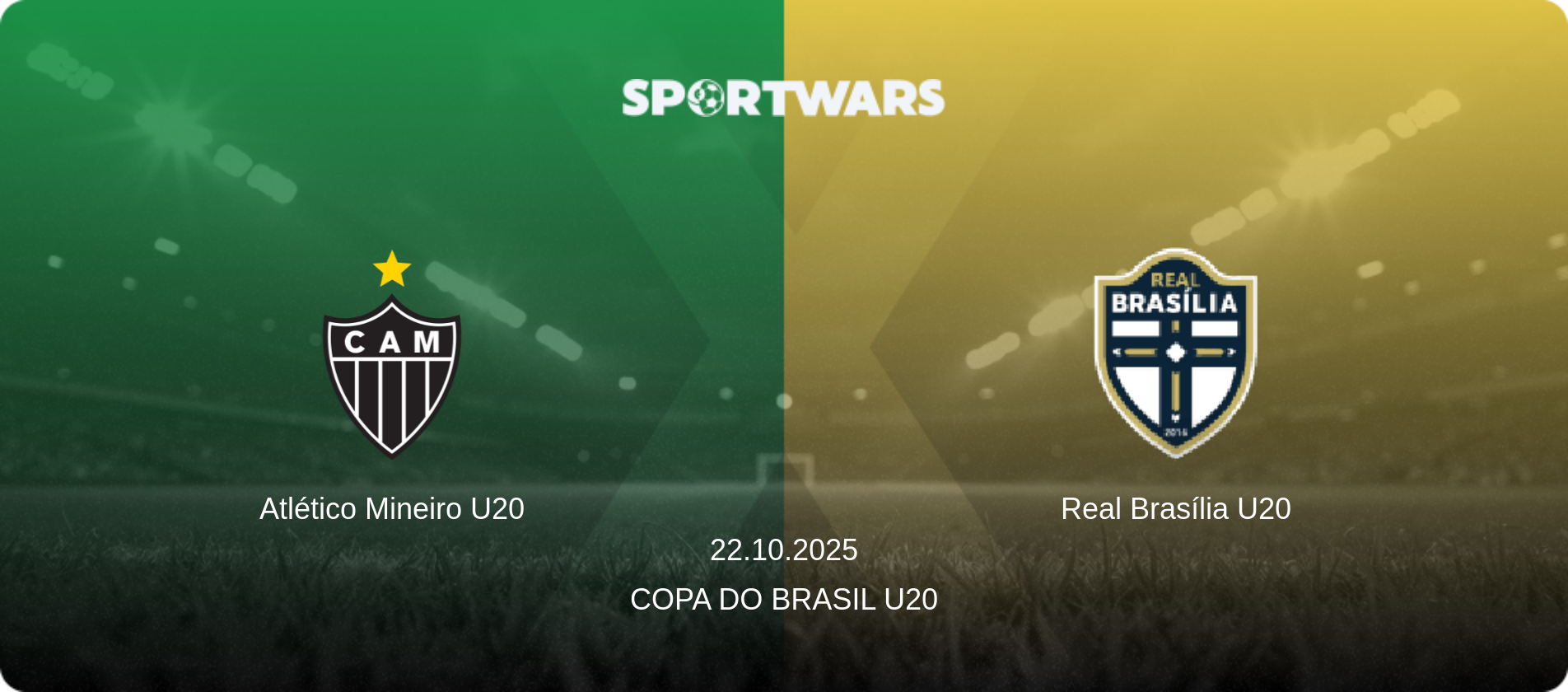 Atlético Mineiro U20 — Real Brasília U20, 22.10.2025 — Copa do Brasil U20 (match preview)