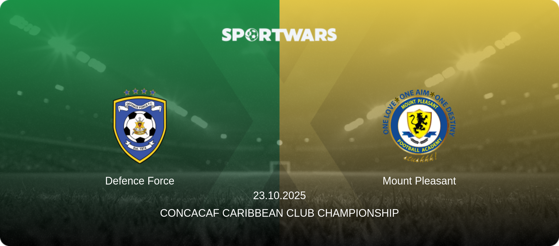 Defence Force — Mount Pleasant, 23.10.2025 — CONCACAF Caribbean Club Championship (match preview)