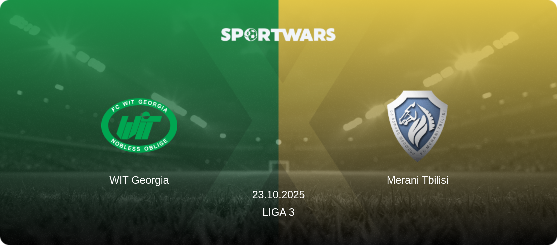 WIT Georgia — Merani Tbilisi, 23.10.2025 — Liga 3 (match preview)