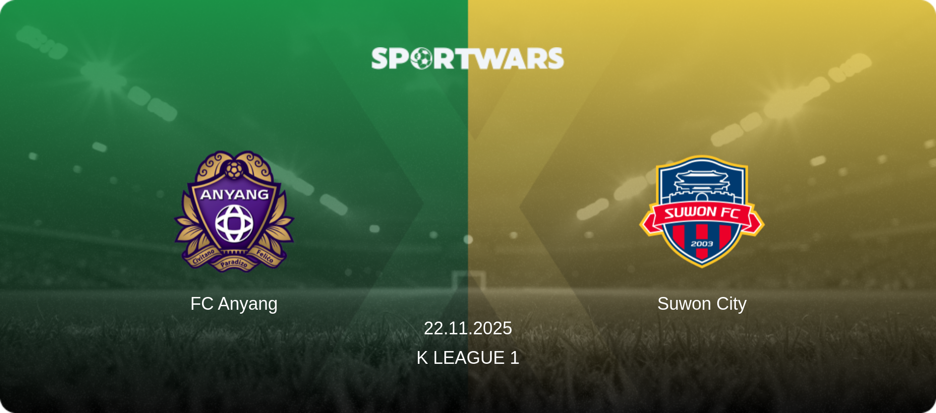 FC Anyang — Suwon City, 22.11.2025 — K League 1 (match preview)