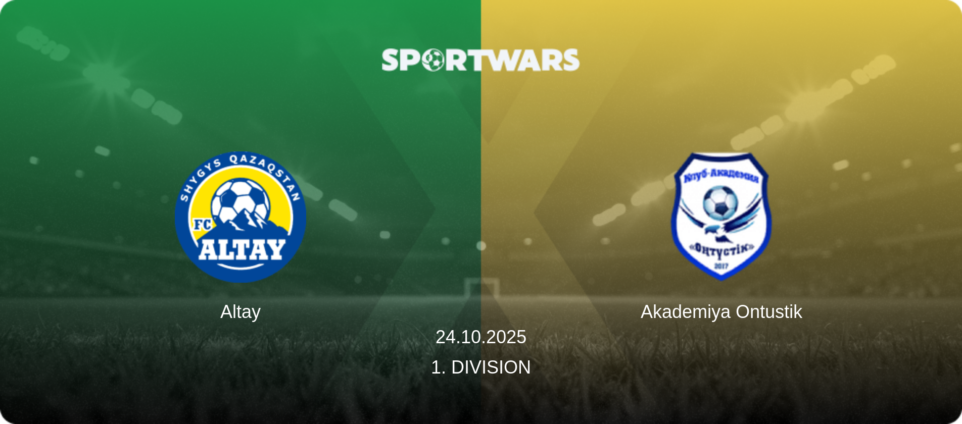 Altay — Akademiya Ontustik, 24.10.2025 — 1. Division (match preview)