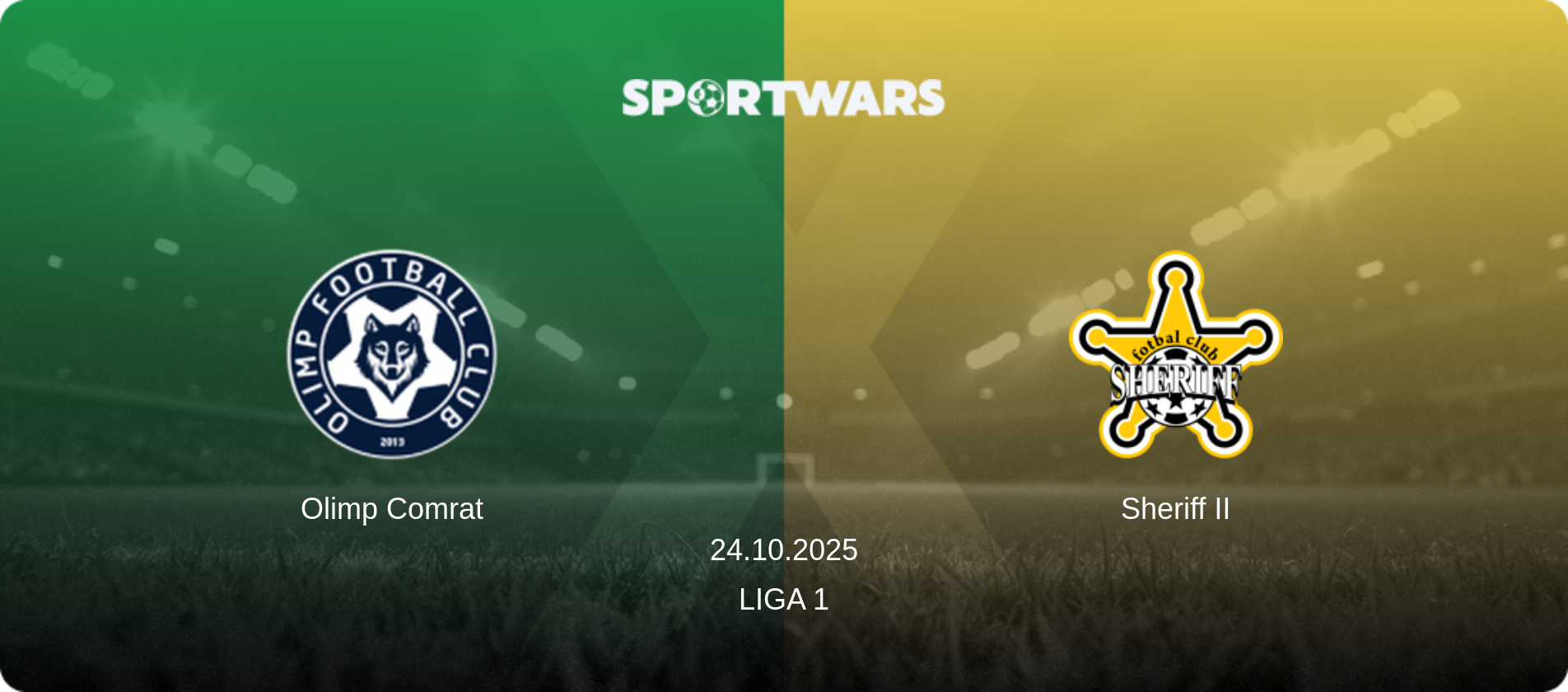 Olimp Comrat — Sheriff II, 24.10.2025 — Liga 1 (match preview)