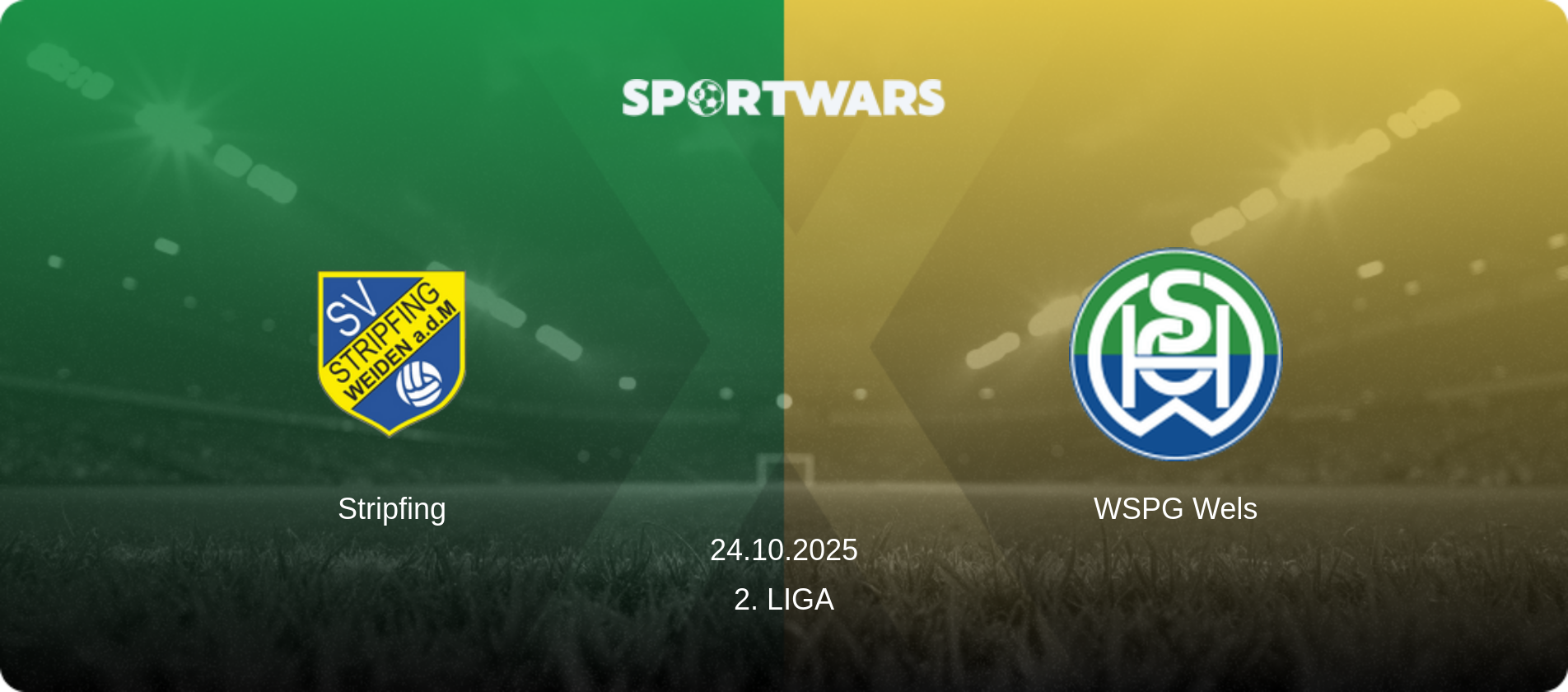 Stripfing — WSPG Wels, 24.10.2025 — 2. Liga (match preview)