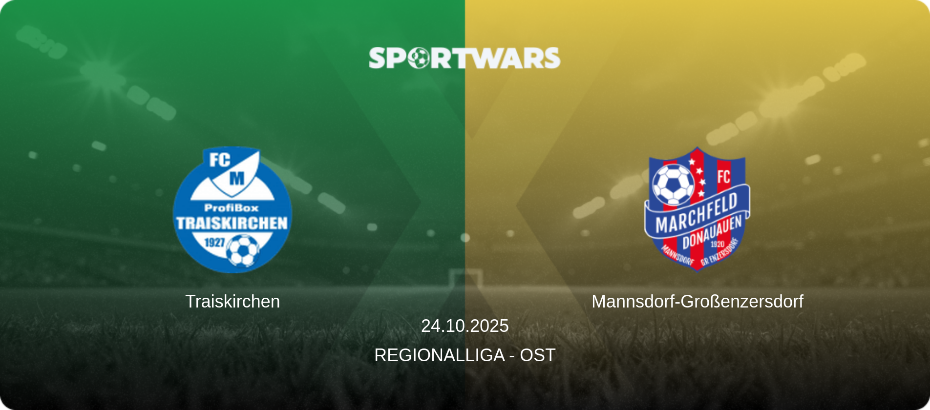 Traiskirchen — Mannsdorf-Großenzersdorf, 24.10.2025 — Regionalliga - Ost (match preview)