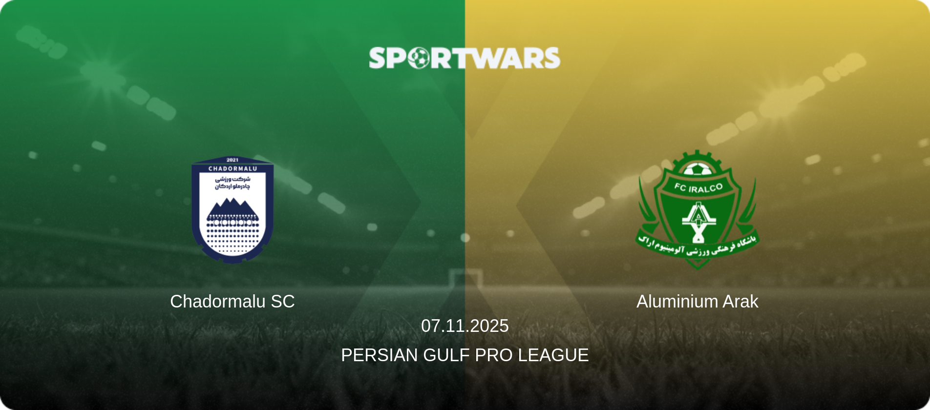Chadormalu SC — Aluminium Arak, 07.11.2025 — Persian Gulf Pro League (match preview)