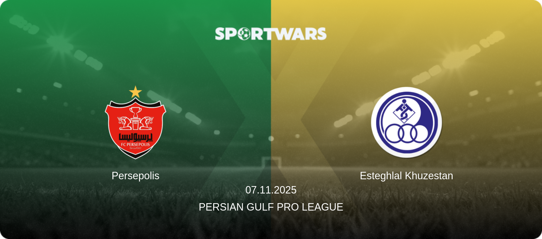Persepolis — Esteghlal Khuzestan, 07.11.2025 — Persian Gulf Pro League (match preview)