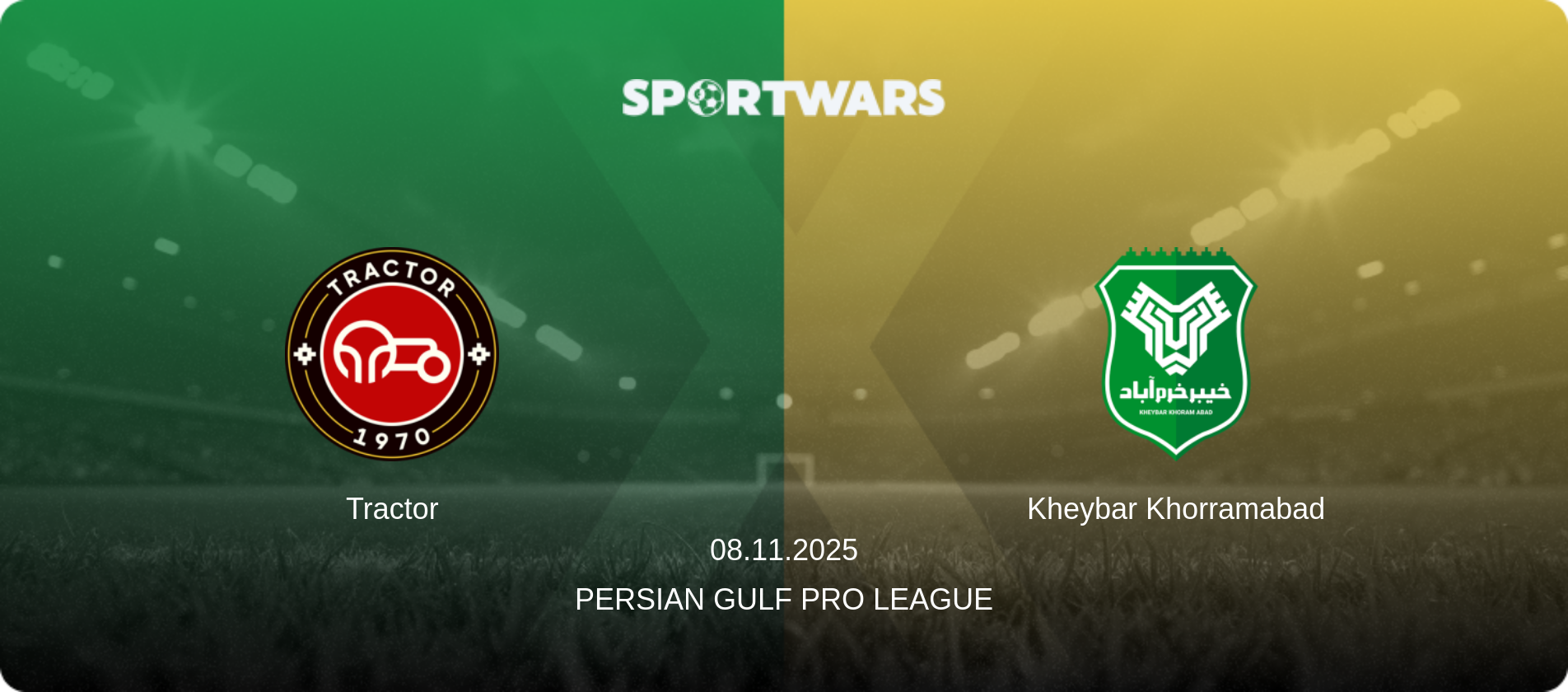 Tractor — Kheybar Khorramabad, 08.11.2025 — Persian Gulf Pro League (match preview)