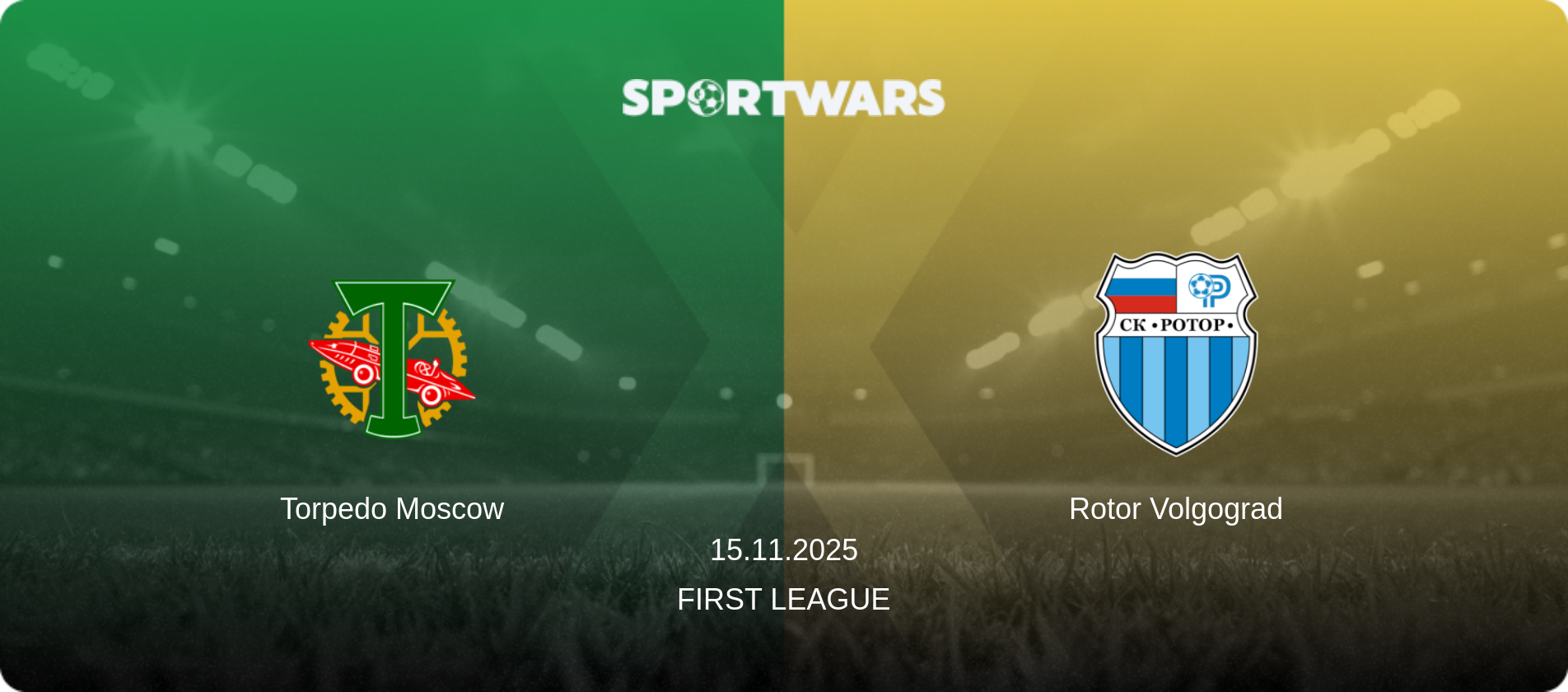 Torpedo Moscow — Rotor Volgograd, 15.11.2025 — First League (match preview)