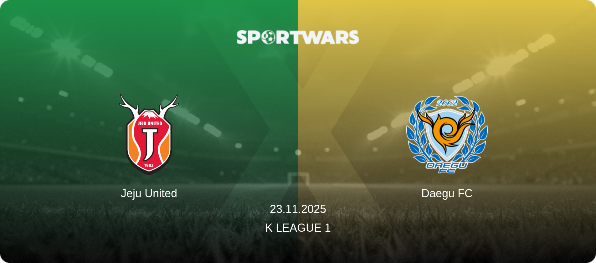 Jeju United — Daegu FC, 23.11.2025 — K League 1 (match preview)